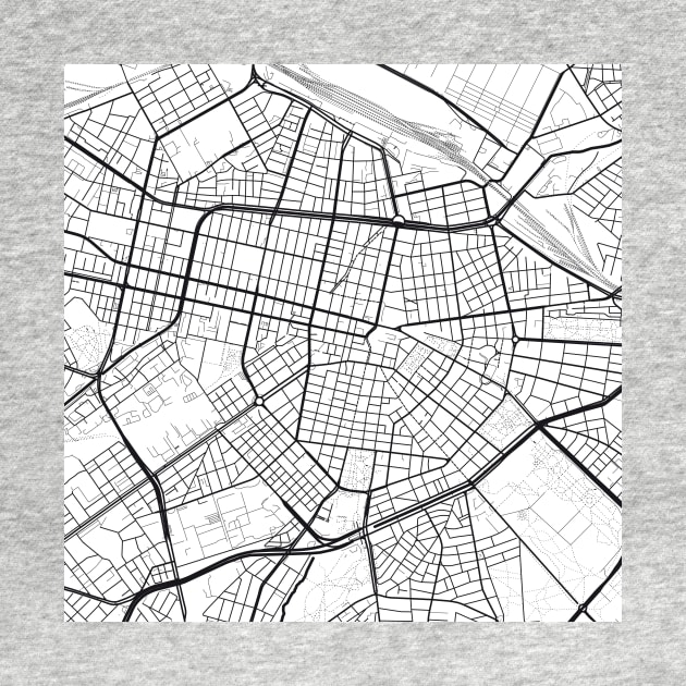 Sofia Map City Map Poster Black and White, USA Gift Printable, Modern Map Decor for Office Home Living Room, Map Art, Map Gifts by 44spaces